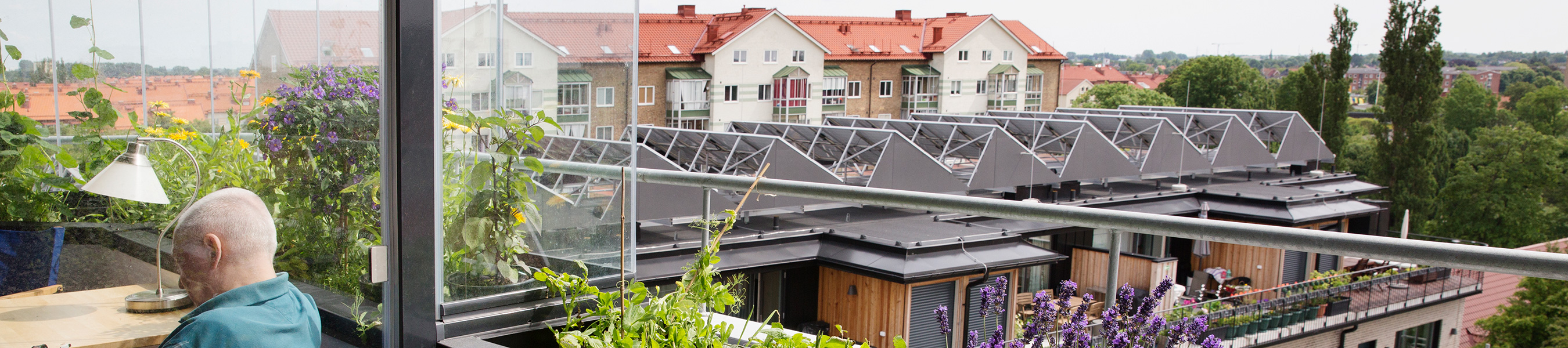 Med utsikt från balkongen i Greenhouse Augustenborg. Foto: Bojana Lukac