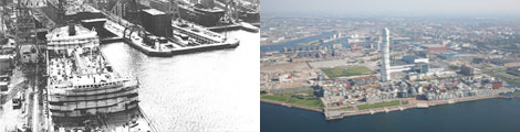 Bild av Öresundsbron och Kockums varv