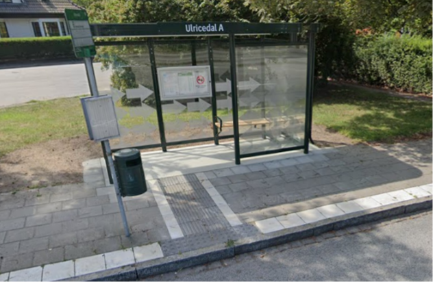 Exempel på väderskydd från Skånetrafikens ramavtal.