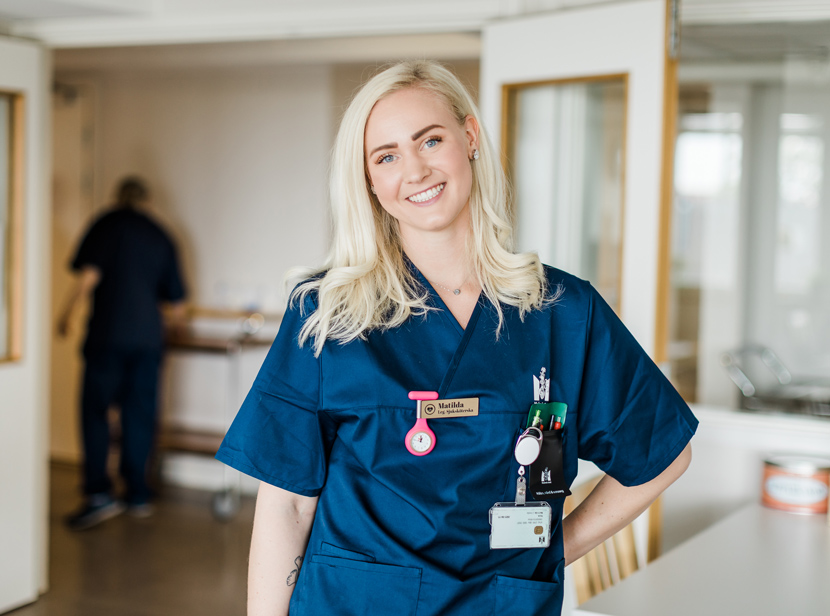 Matilda Palm, sjuksköterska korttidsboende.