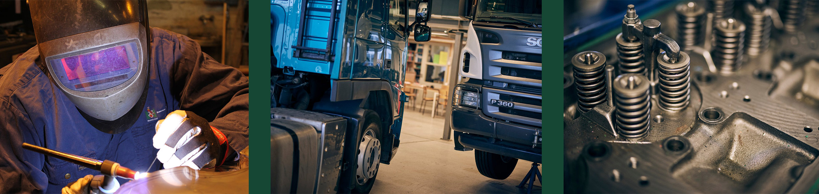I branschområdet Transport och fordon träffar eleverna förare, bilmekaniker, bilplåtslagare, servicetekniker och lackerare. 