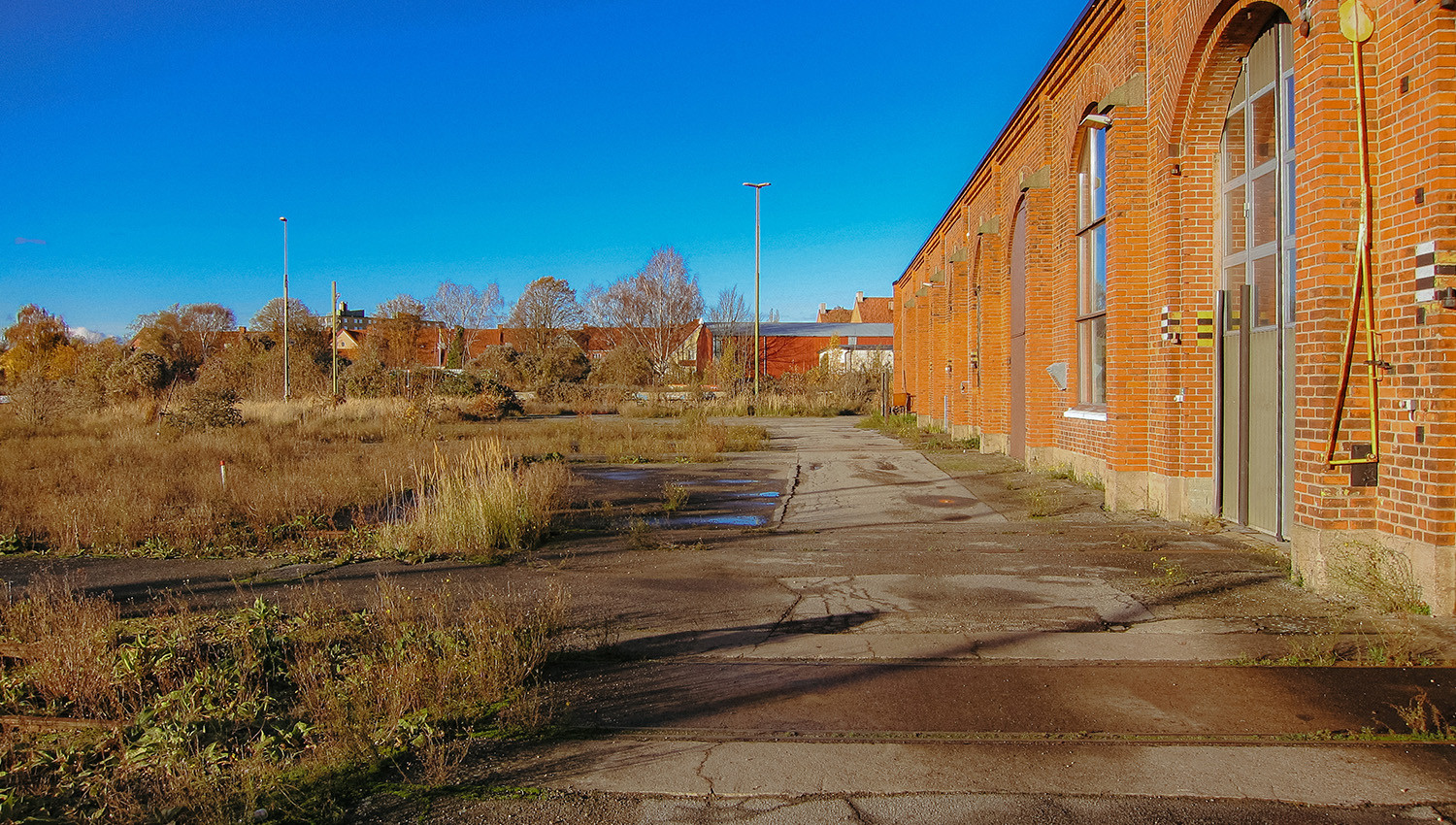 Området runt järnvagsverkstäderna i Kirseberg.