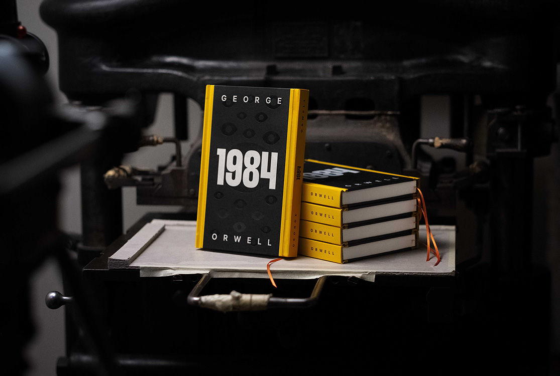Library creates double bound copy of 1984