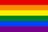 Regnbågsflaggan, även kallad Pride-flaggan, symboliserar allas lika värde och rättigheter.