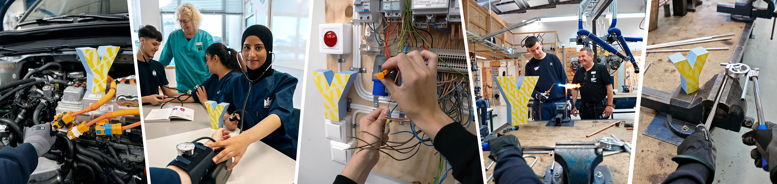 Ett yrkesprogram ger specialkunskaper som krävs för olika
yrken. Exempelvis mekaniker, undersköterska, elektriker, VVS-montör eller
serviceyrken.