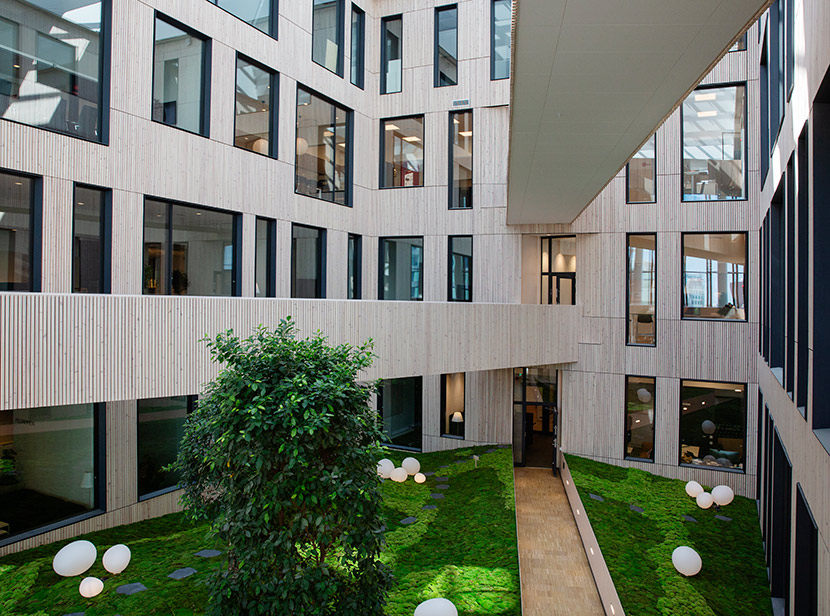 Kontorshuset Dungen interiör. Foto: Bojana Lukac