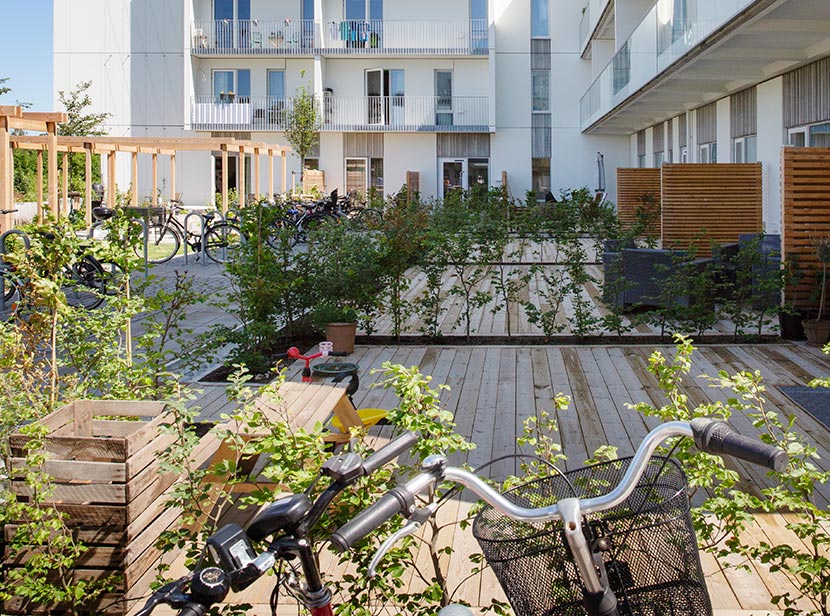 Gjuteriet 23 i Limhamn, gårdsmiljö. Foto: Bojana Lukac