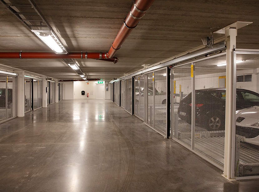 Underjordiskt garage i Gjuteriet 23. Foto: Bojana Lukac