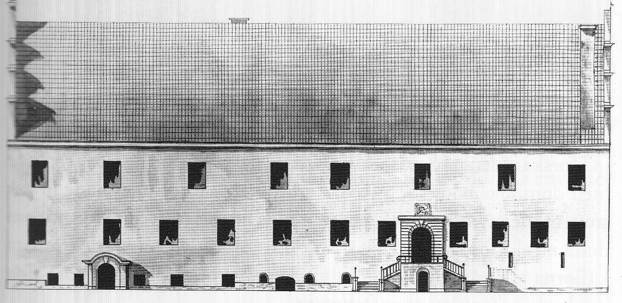 Rådhuset 1809, före restaureringen 1812-1813. Malmö museum
