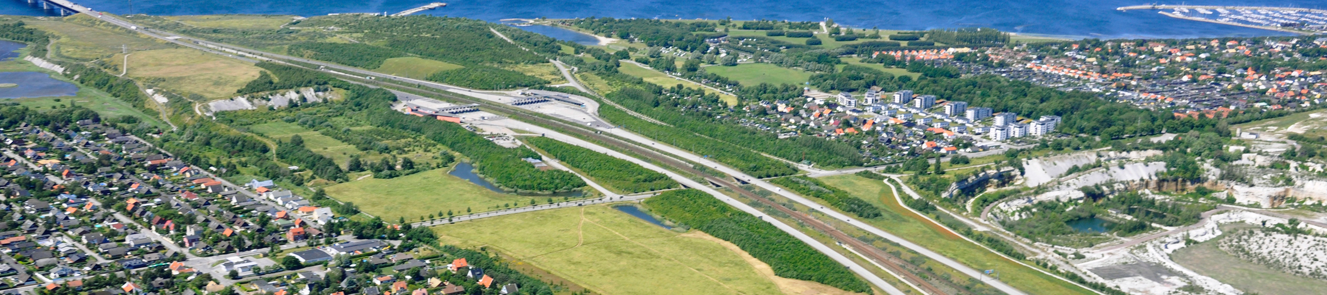 Flygbild över delar av Norra Bunkeflostrand. Foto: Bojana Lukac