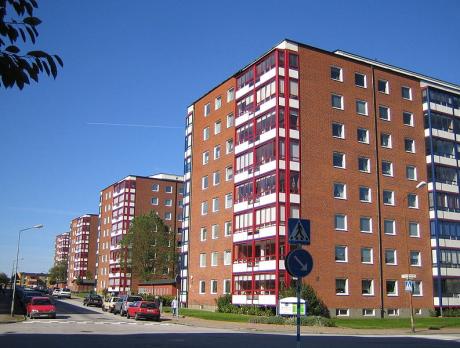 Foto på ett höghus