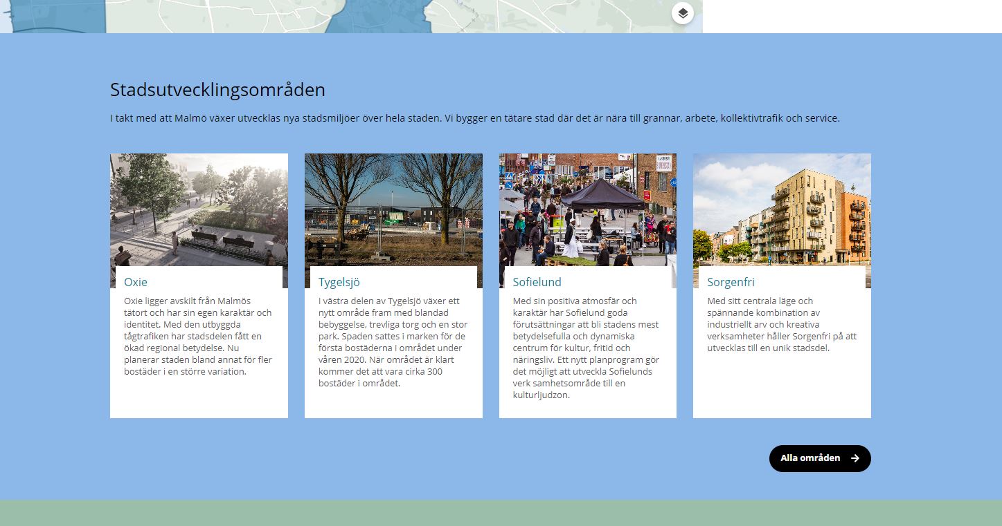 Exempel på hur modulen Fokus - Box kan se ut