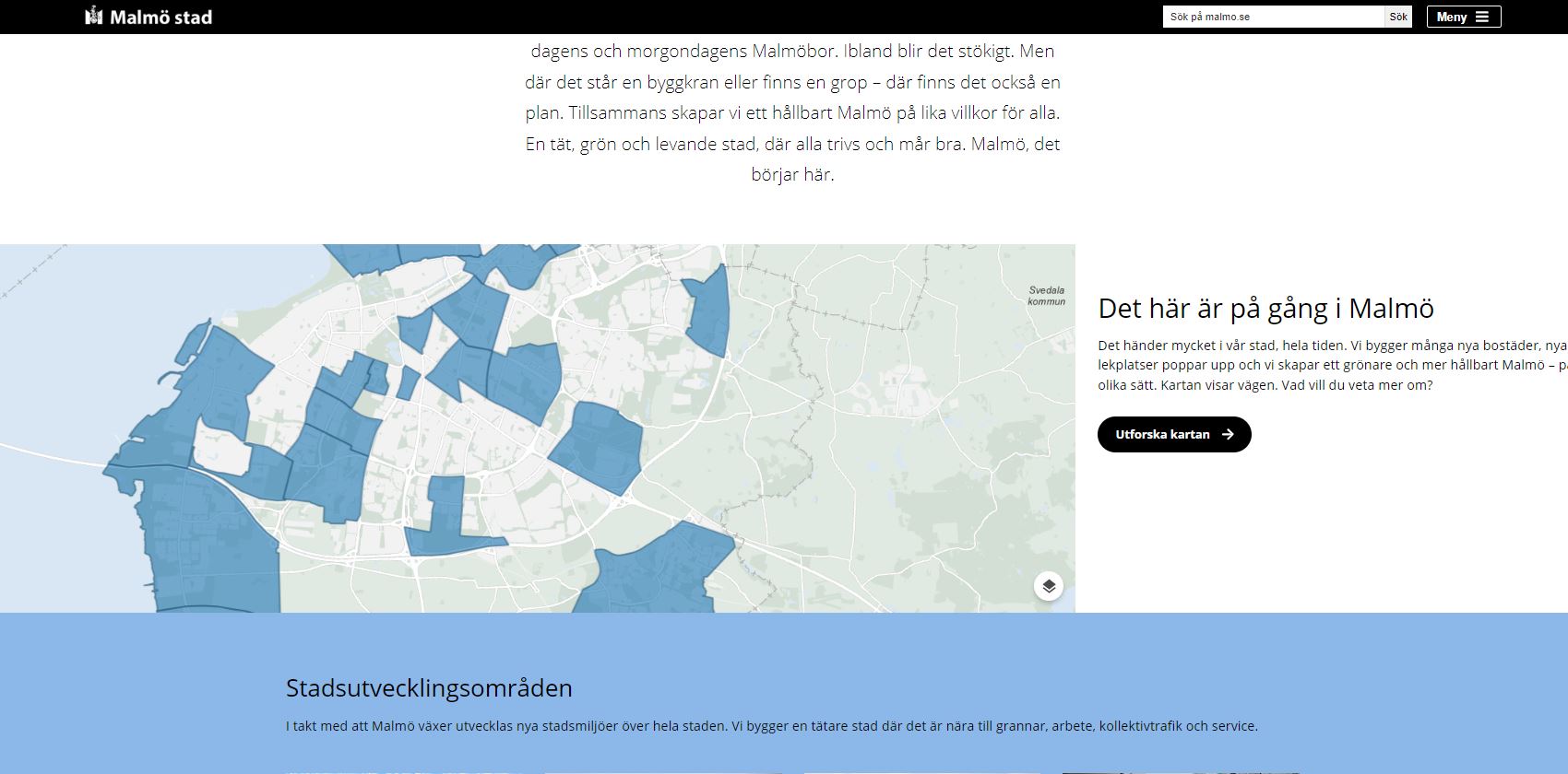 Exempel på hur modulen Fokus - Box kan se ut