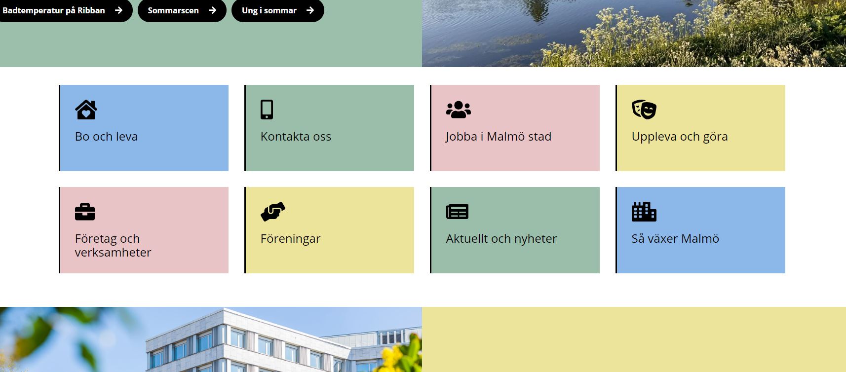 Exempel på hur modulen Fokus - Box kan se ut