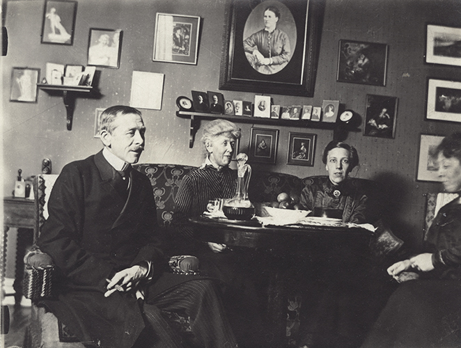 Axel Cronquist firar
nyårsafton 1918. Foto: Okänd fotograf / Malmö Museer