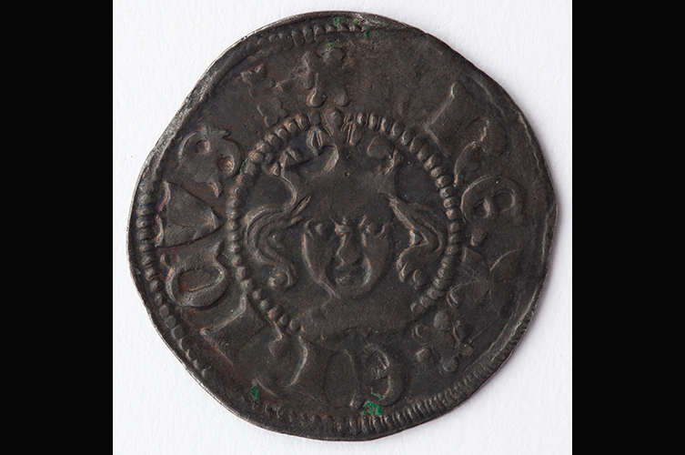 Ett gammalt mynt. 