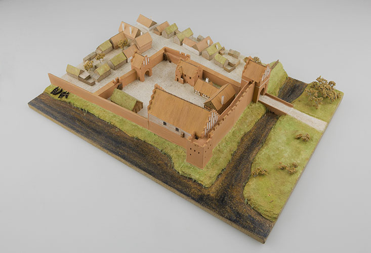 Modell av Malmöhus slott.