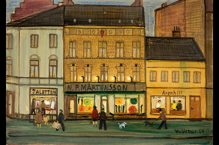 Rundelsgatan i Gamla Staden. © Åke Waldemar Larsson. Foto: Vladimira
Tabáková / Malmö museum.