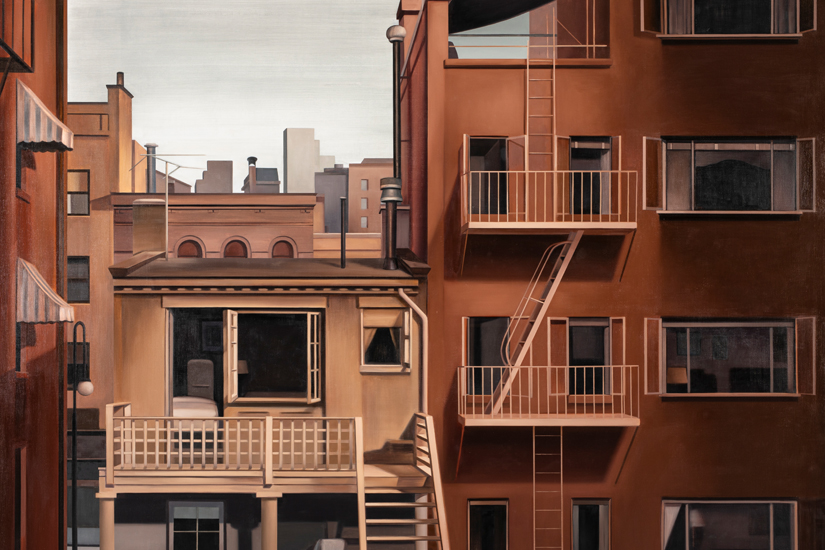 Bild på Carl Hammouds målning Blindspot. 