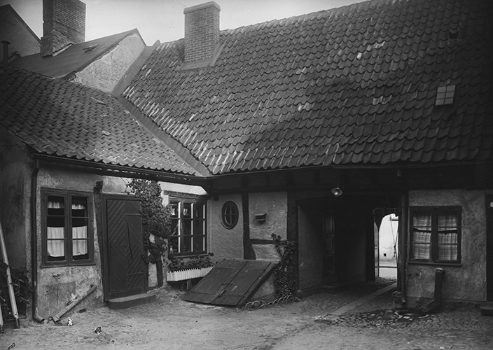 Gårdsinteriör, Jakob Nilsgatan 11-13. Foto: Max-Erik
Ohlsson / Malmö museum.