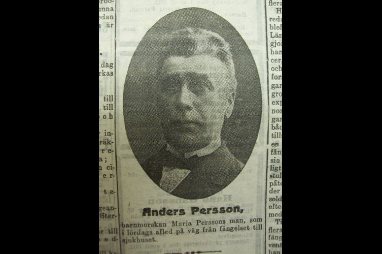 Tidningsurklipp om änglamakaren Anders Persson.