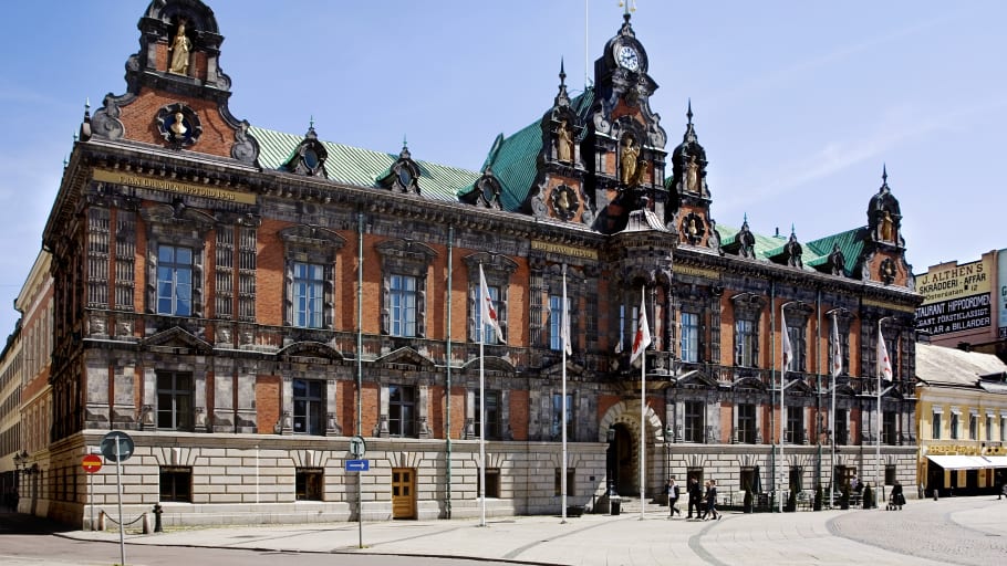 Malmös rådhus (pampig byggnad).