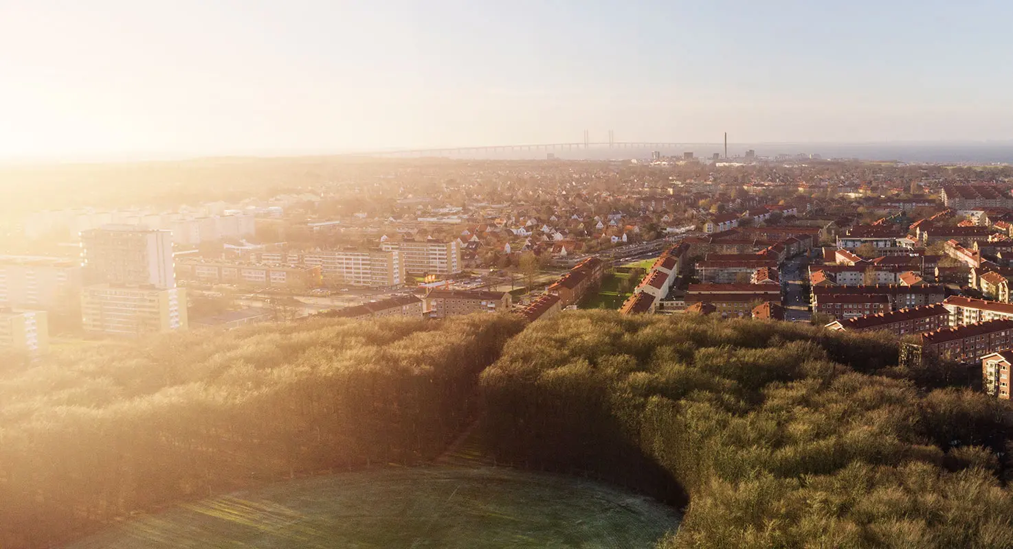 Malmö sett från ovan.