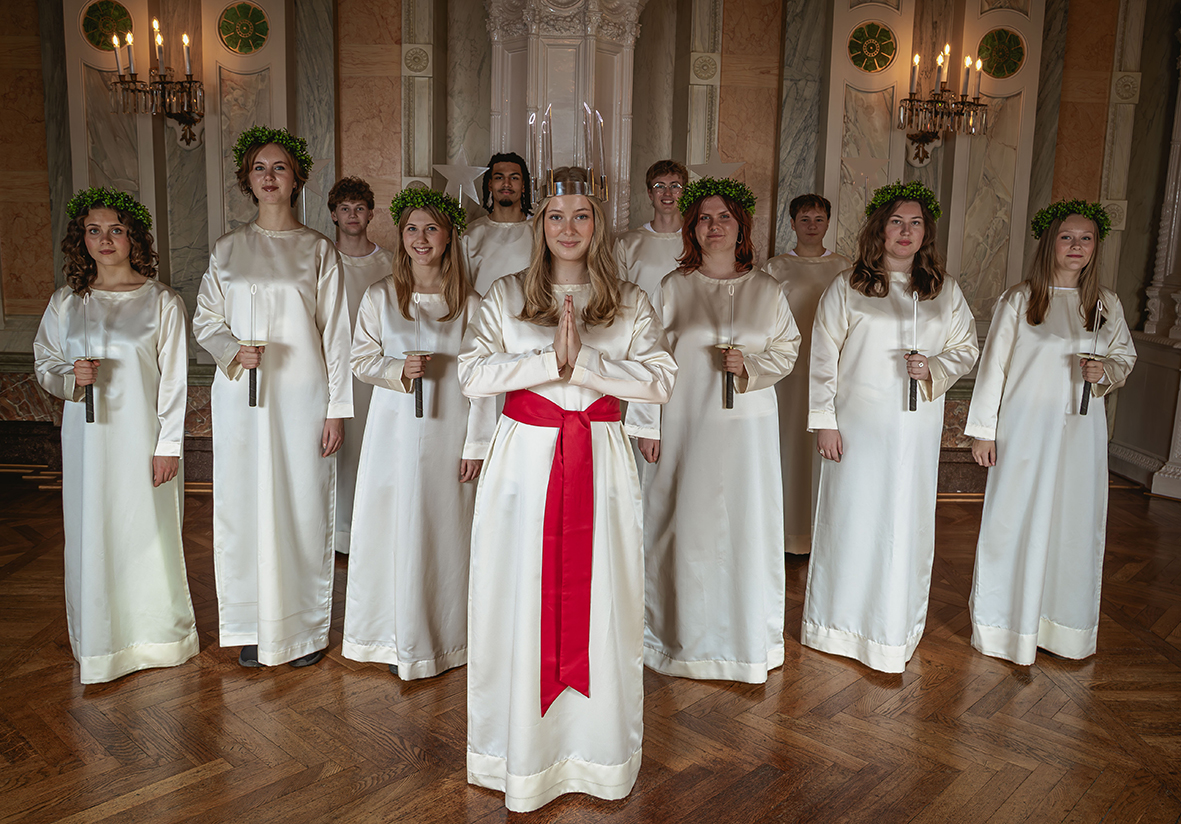 Malmö lucia 2025, med följe