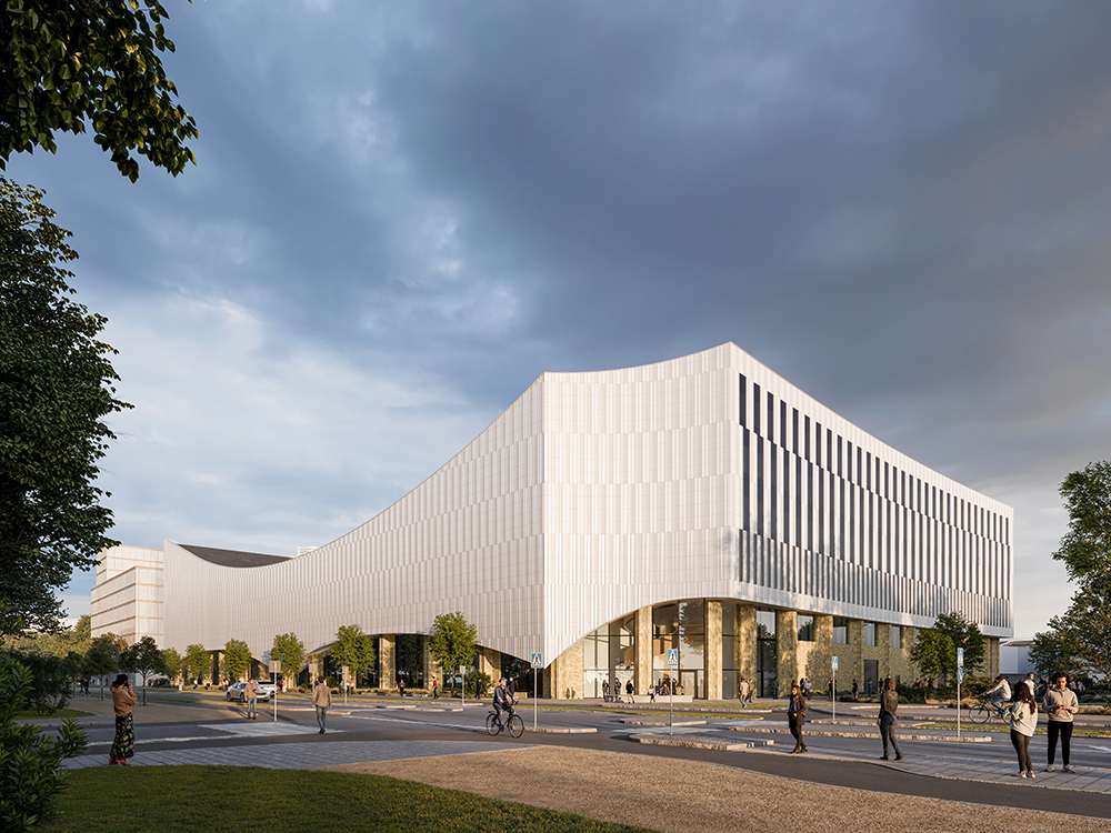 Arkitektbild på nya stadion