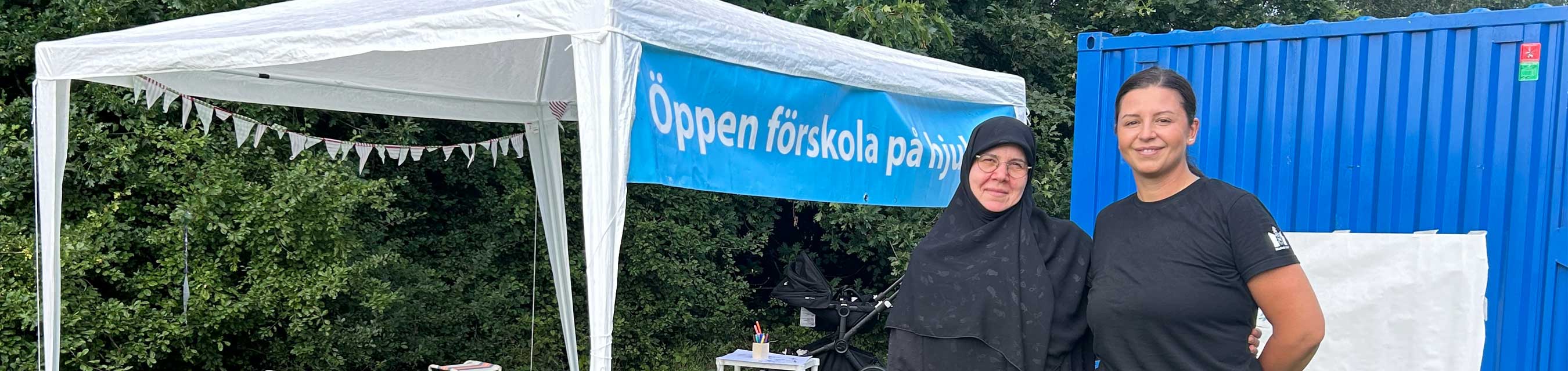 Öppna förskolan på hjul finns i Kroksbäcksparken under sommaren med många aktiviteter för barn mellan 0-6 år