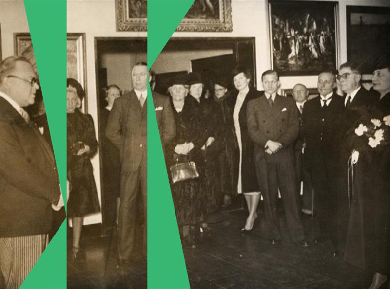 Fotografi från Invigning av Lettiska samlingen år 1939