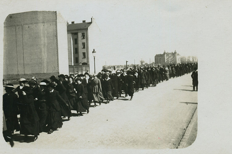 Hungerdemonstration i Malmö.