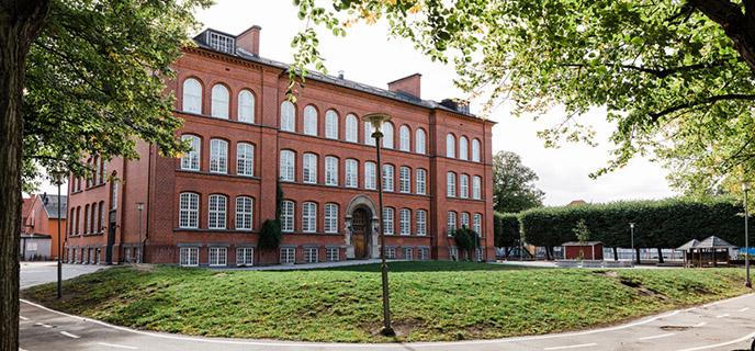 Rörsjöskolan ligger i bostadskvarter i Rörsjöstaden i östra
delen av centrala Malmö.