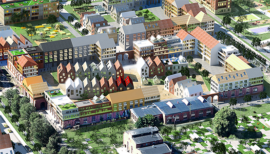 Utsnitt av planområdet. Illustration: Mandaworks