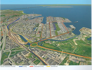 Flygbild, Norra hamnen