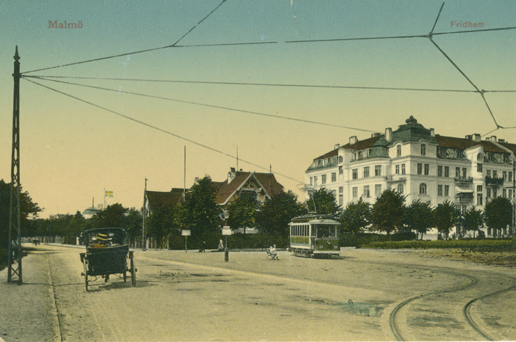 Äldre kolorerat vykort.