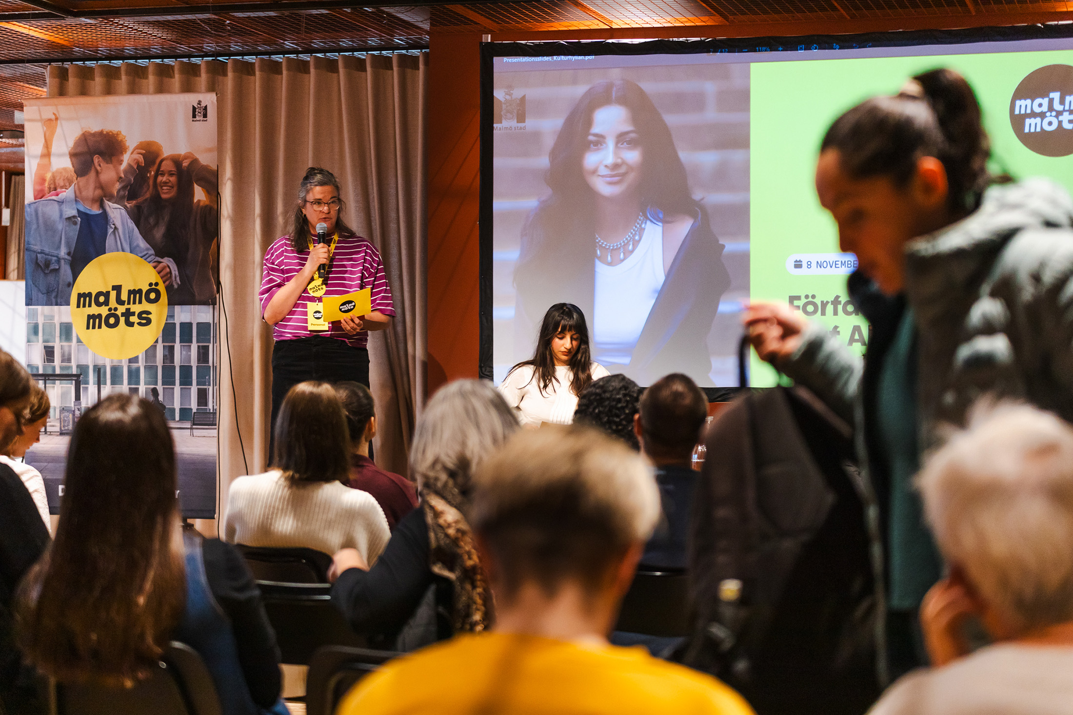 Författarsamtal på Kulturhyllan under Malmö möts