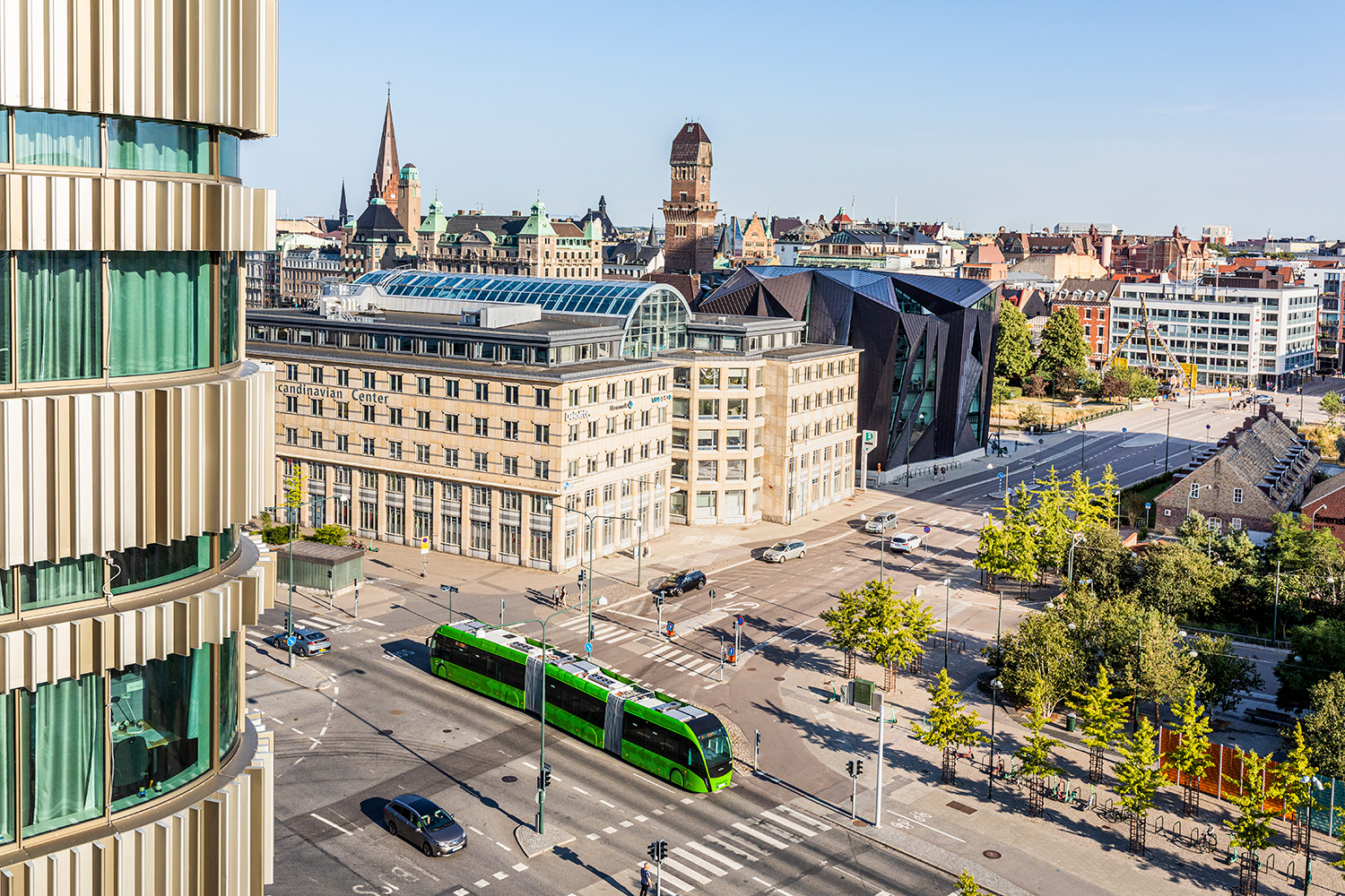 Neptunigatan i centrala Malmö sedd ovanifrån