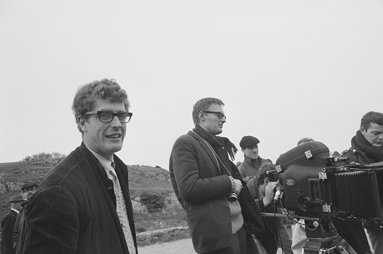 Bo Widerberg vid filminspelning 1966. Foto: © Georg Oddner/Malmö Museer .