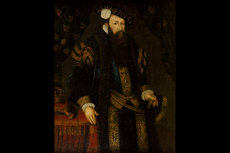 Målning av Gustav Vasa. Foto: Andreas Nilsson / Malmö museum.