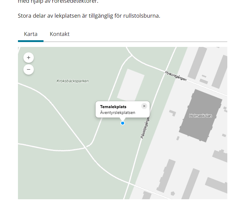 Exempel på hur modulen Fokus - Box kan se ut