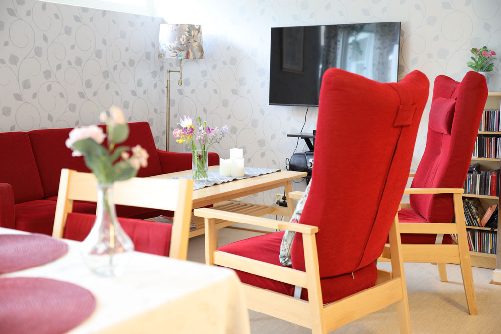 I soffan kan man både lyssna på sin favoritmusik och
titta på tv.