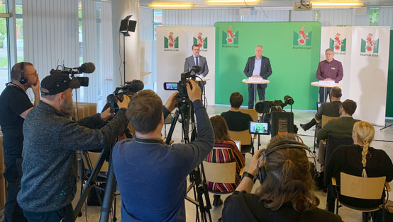 Malmö stad håller pressträff