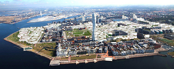 Modell Västra Hamnen