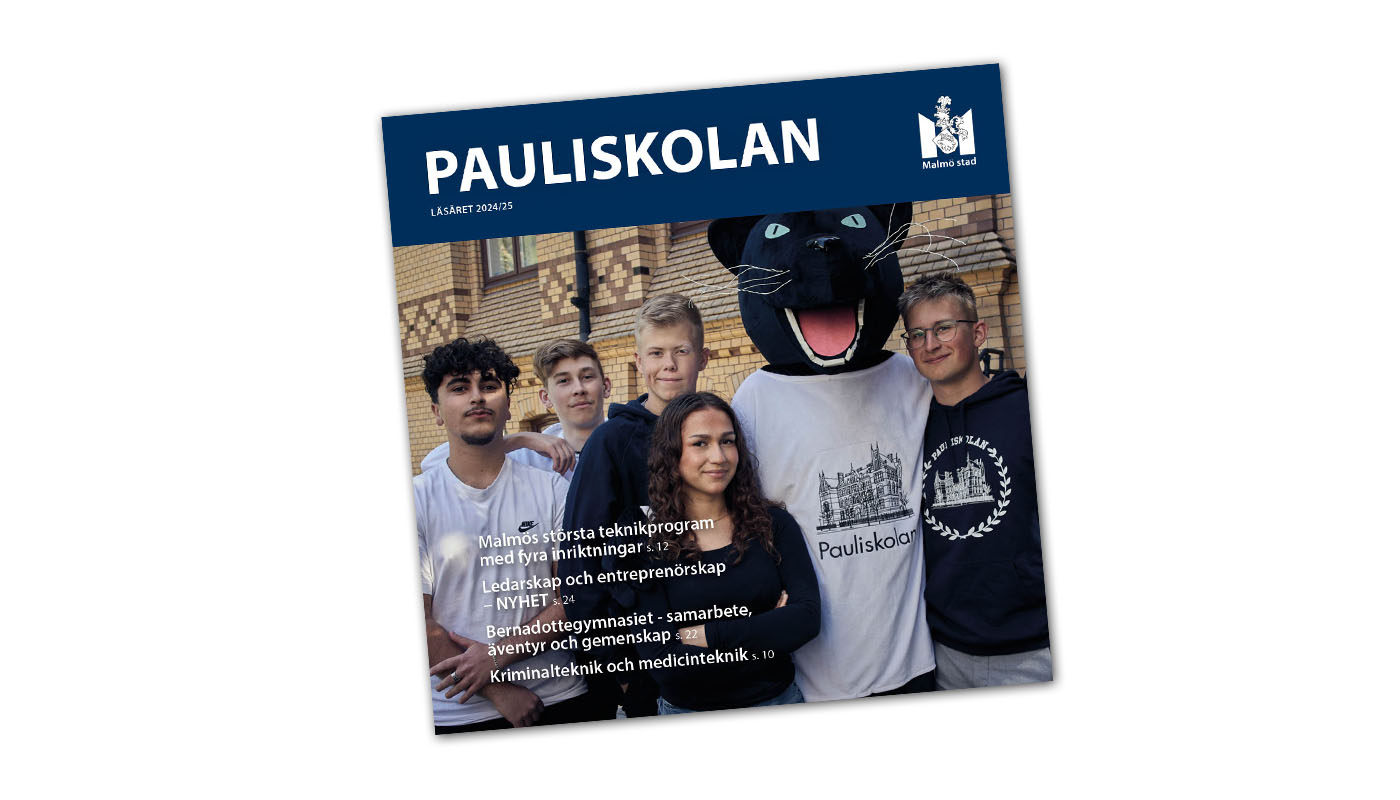 Pauliskolans broschyr läsåret 2024/25.