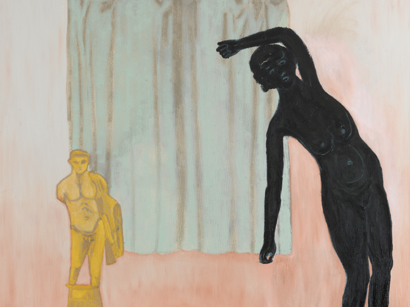 Bild på Mamma Anderssons målning Larmar och gör sig till.