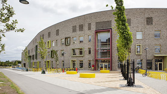Hyllievångskolan belönas med Stadsbyggnadspriset 2018. Foto: Bojana Lukac