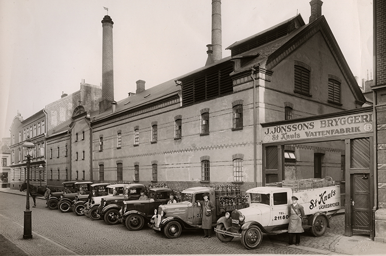 J. Jönssons Bryggeri/S:t Knuts vattenfabrik på Henrik Smithsgatan i
Malmö. Foto: Otto Ohm / Malmö
museum.