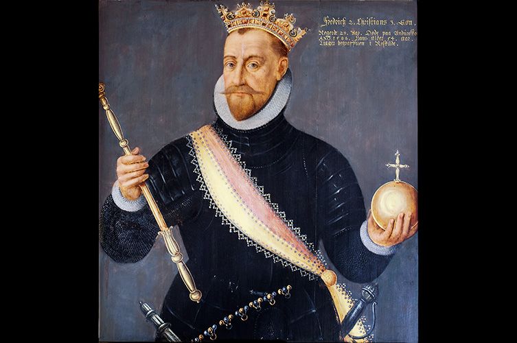 Frederik II. Pieter Hartman/avfotograferad av Jenny Thornell/Malmö museum.