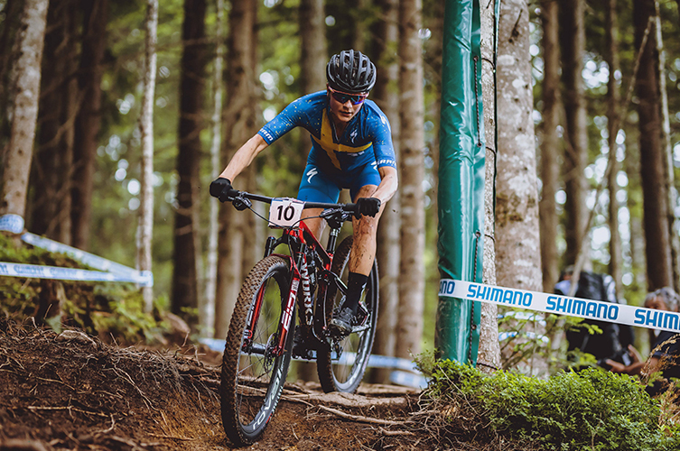 Vid OS i Rio de Janeiro 2016 vann Jenny Rissveds guld i mountainbike cross-country. Fotograf: Eibner-Pressefoto/EXPA/Feichter v.